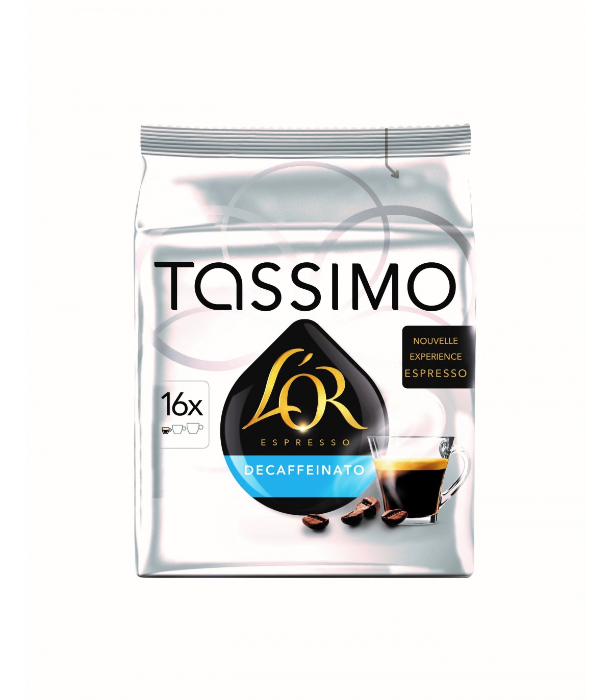 Tassimo l'Or Espresso Décaféiné 105.6g (16 dosettes) - les 5 paquets