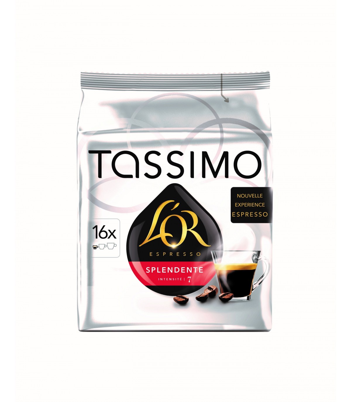 16 dosettes T-Discs Tassimo L'Or XL Classique - Café en dosette, en capsule