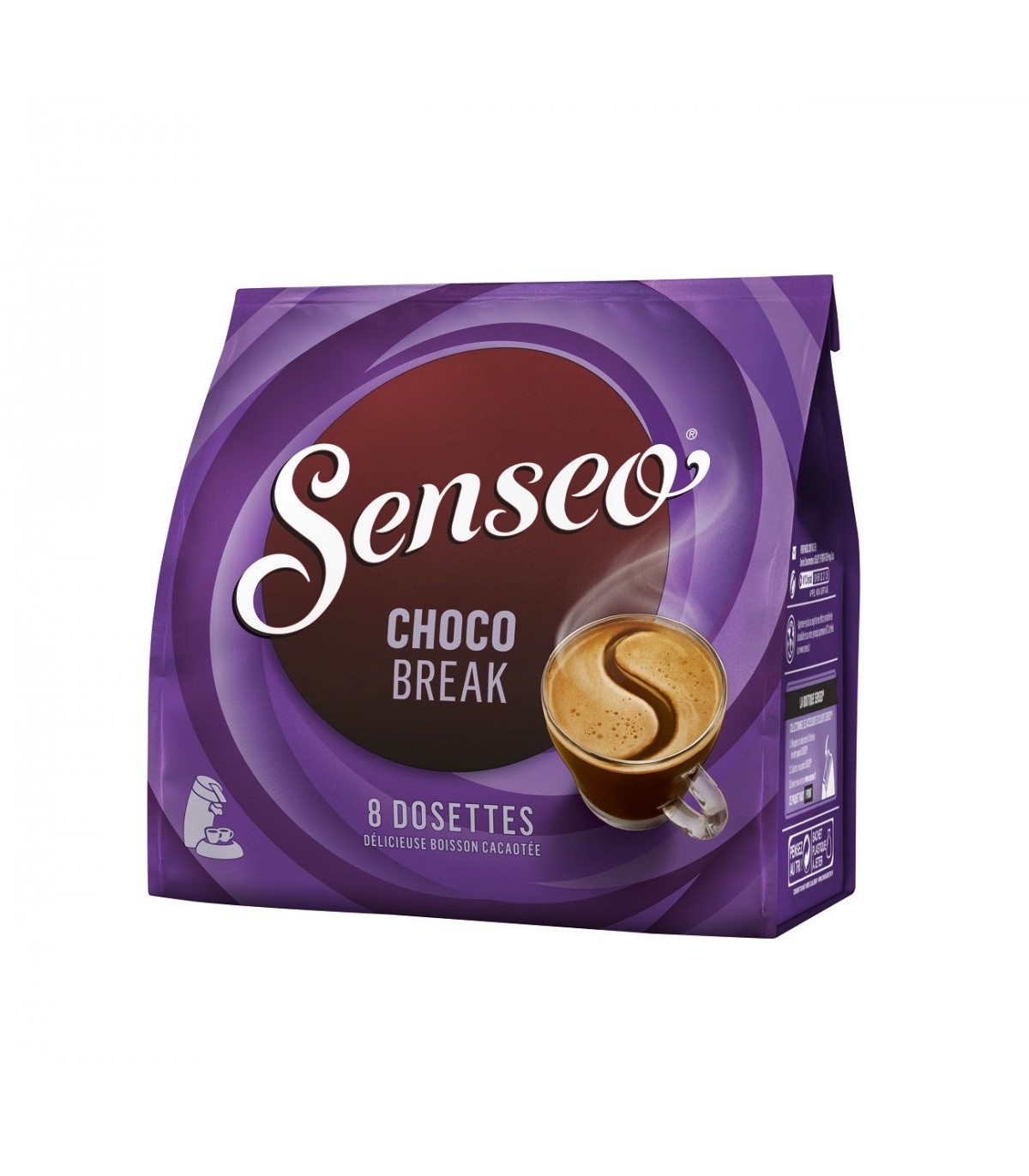 Dosettes de chocolat Senseo Milka - Paquet de 8